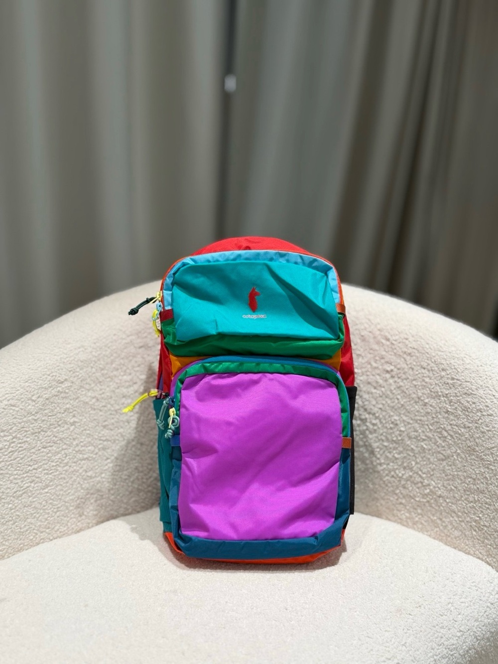 cotopaxi Colorblock Backpack in Purple, Teal, Red